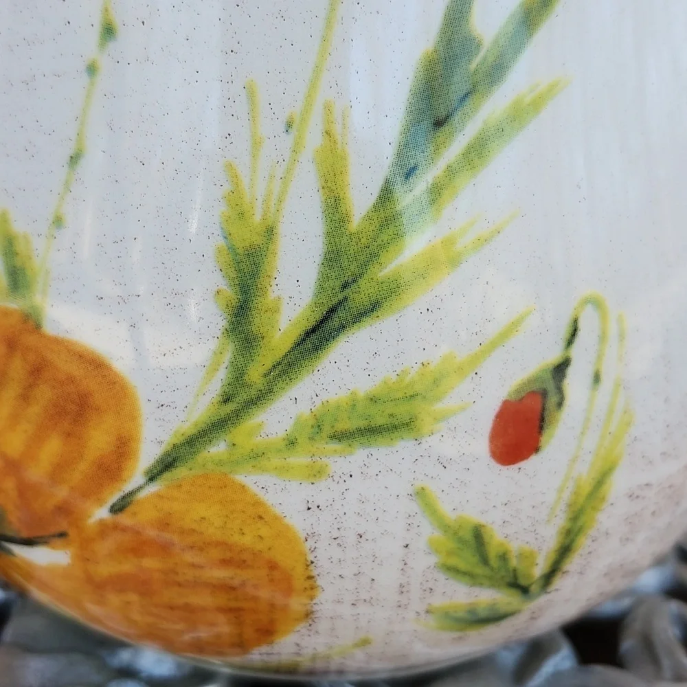 GTB HOME ITALIAN 72 OUNCE FLORAL POPPY PITCHER - Picture 7 of 11